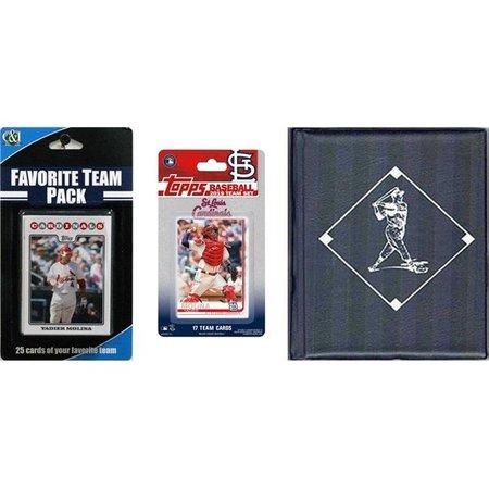 WILLIAMS & SON SAW & SUPPLY C&I Collectables 2019STLCARDTSC MLB St. Louis Cardinals Licensed 2019 Topps Team Set & Favorite Player Trading Cards Plus Storage Album 2019STLCARDTSC